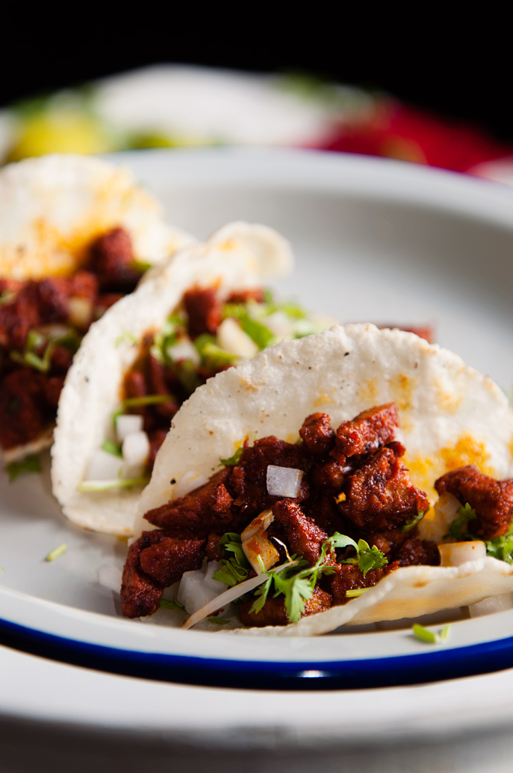 Receta de carne enchilada | Tacos mexicanos de carne enchilada